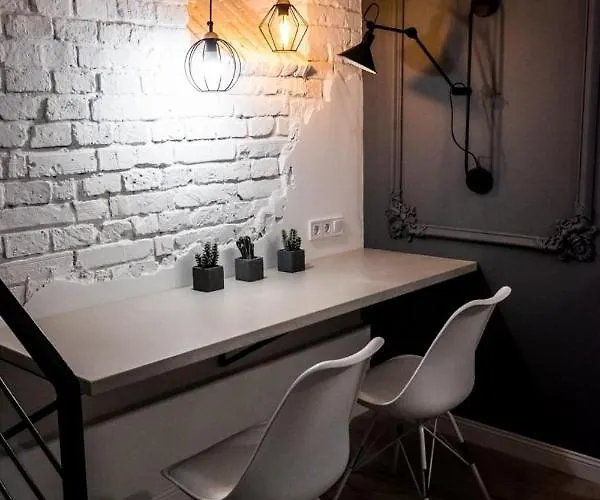 чорно -білий люкс в центрі світло 24на7 Apartament